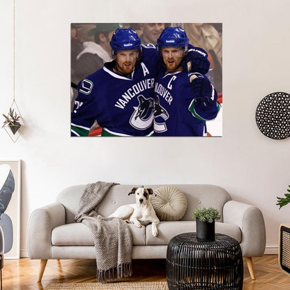 Henrik Daniel Sedin Brothers Hockey Sport Wall Art Print Poster