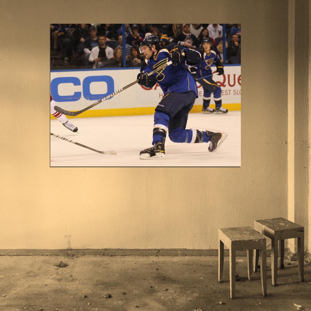 David Backes Hockey Sport Wall Art Print Poster
