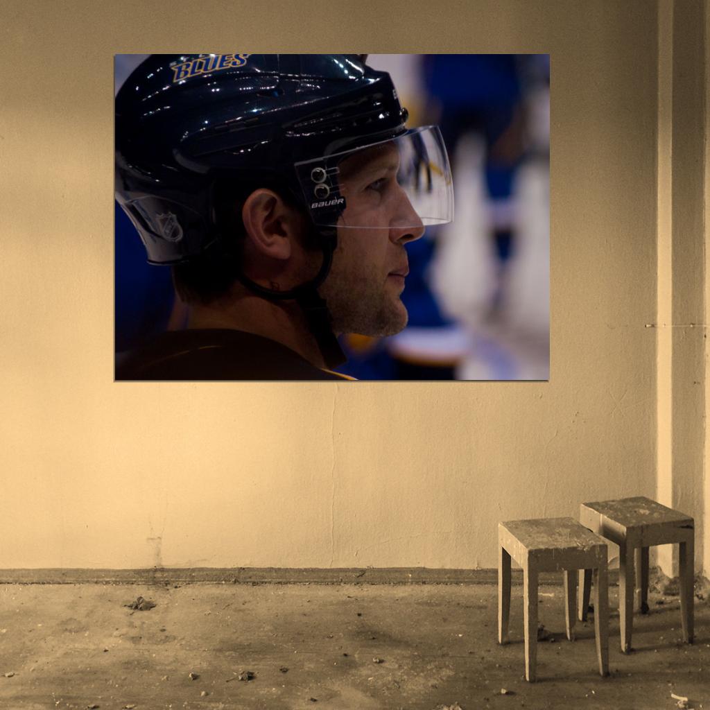 David Anthony Backes Hockey Sport Wall Art Print Poster