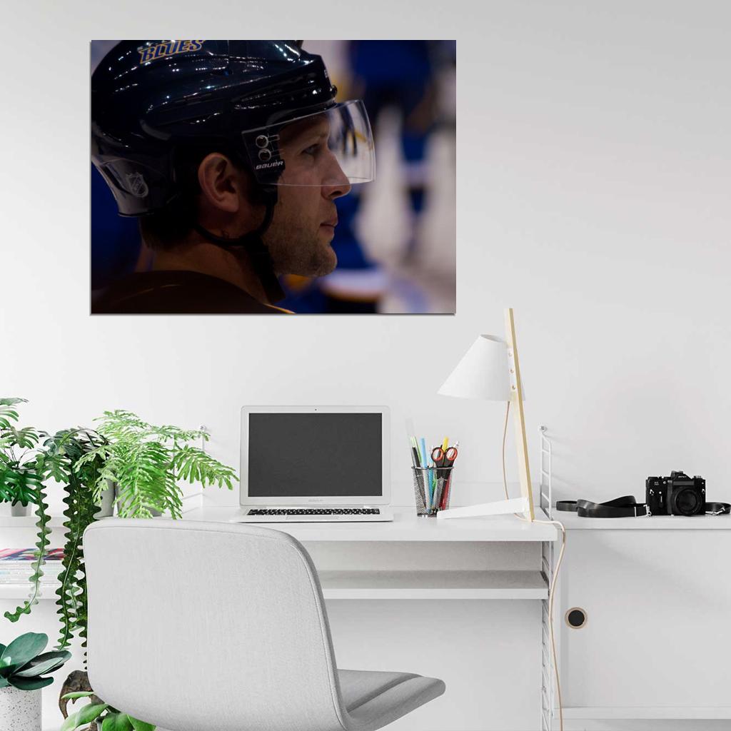 David Anthony Backes Hockey Sport Wall Art Print Poster