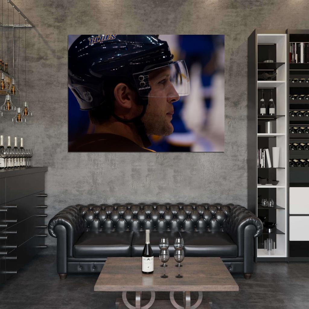 David Anthony Backes Hockey Sport Wall Art Print Poster