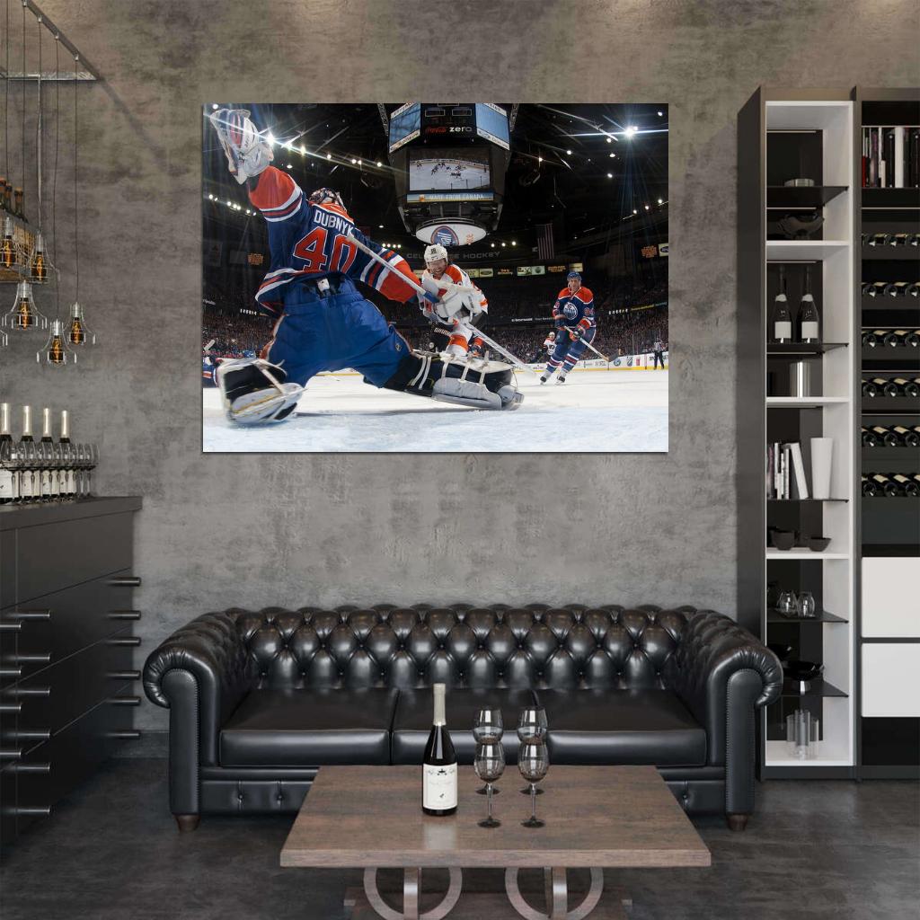 Devan Dubnyk Goaltender Hockey Sport Wall Art Print Poster