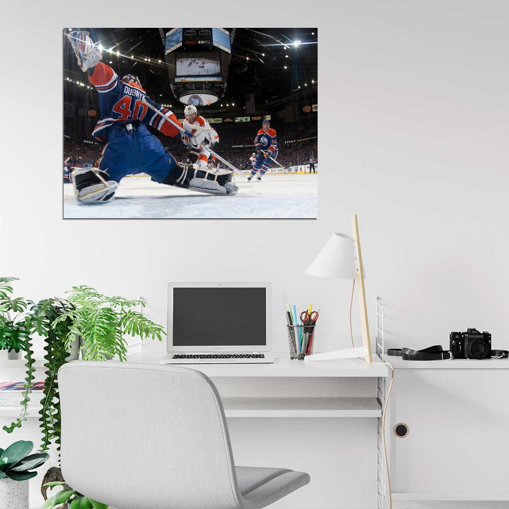 Devan Dubnyk Goaltender Hockey Sport Wall Art Print Poster