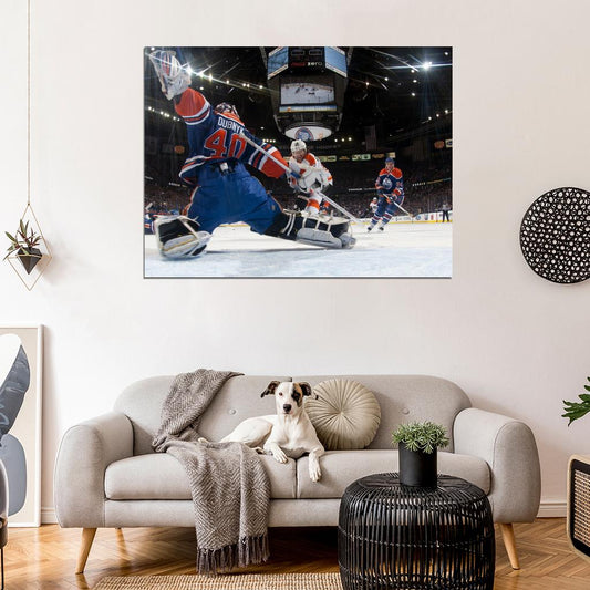 Devan Dubnyk Goaltender Hockey Sport Wall Art Print Poster