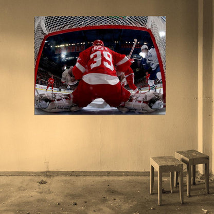 Dominik Hasek Goaltender Hockey Sport Wall Art Print Poster