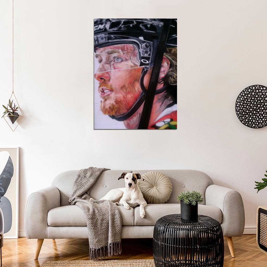 Duncan Keith Painting Art Hockey Sport Wall Art Print Poster
