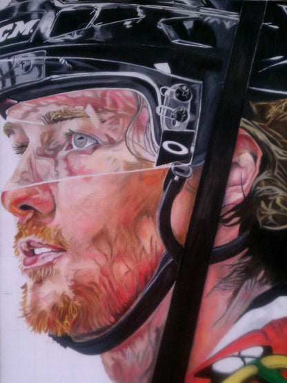 Duncan Keith Painting Art Hockey Sport Wall Art Print Poster