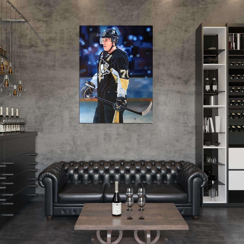 Evgeni Malkin Painting Art Hockey Sport Wall Art Print Poster