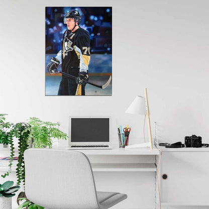 Evgeni Malkin Painting Art Hockey Sport Wall Art Print Poster