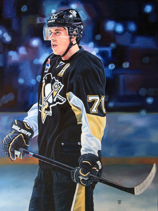 Evgeni Malkin Painting Art Hockey Sport Wall Art Print Poster