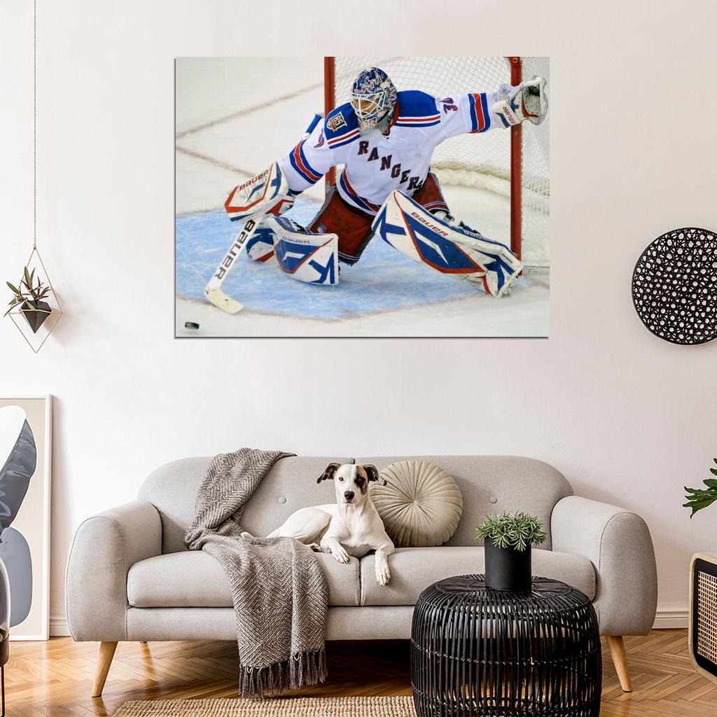 Henrik Lundqvist Goaltender Hockey Sport Wall Art Print Poster