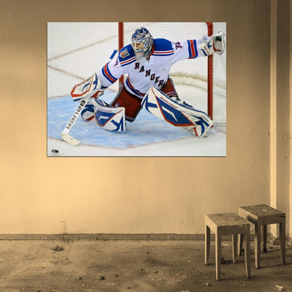 Henrik Lundqvist Goaltender Hockey Sport Wall Art Print Poster