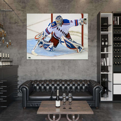 Henrik Lundqvist Goaltender Hockey Sport Wall Art Print Poster