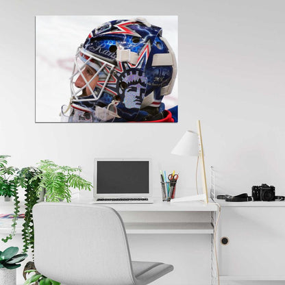 Henrik Lundqvist Hockey Sport Wall Art Print Poster