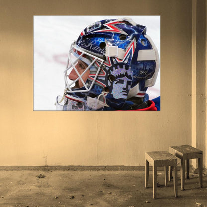 Henrik Lundqvist Hockey Sport Wall Art Print Poster