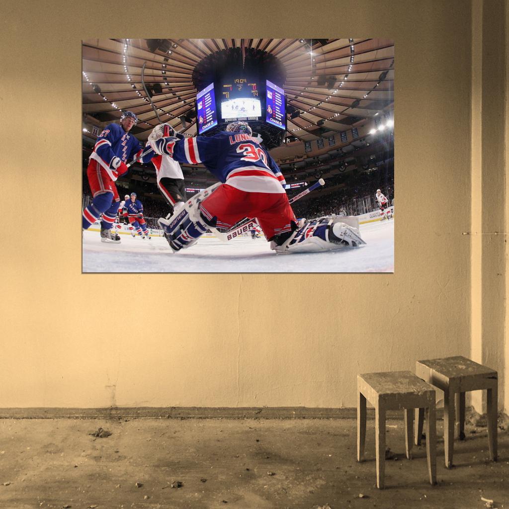 Henrik Lundqvist Goaltender Hockey Sport Wall Art Print Poster