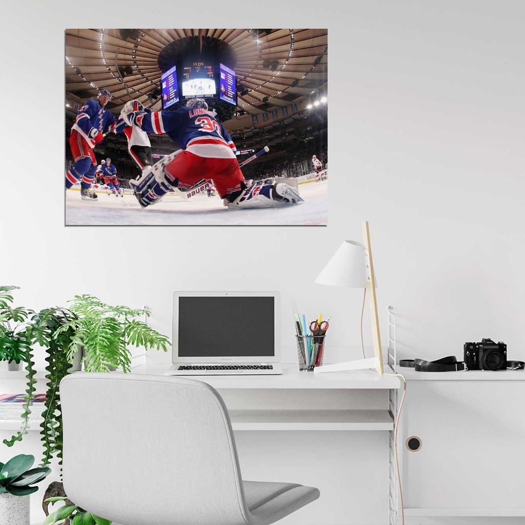 Henrik Lundqvist Goaltender Hockey Sport Wall Art Print Poster