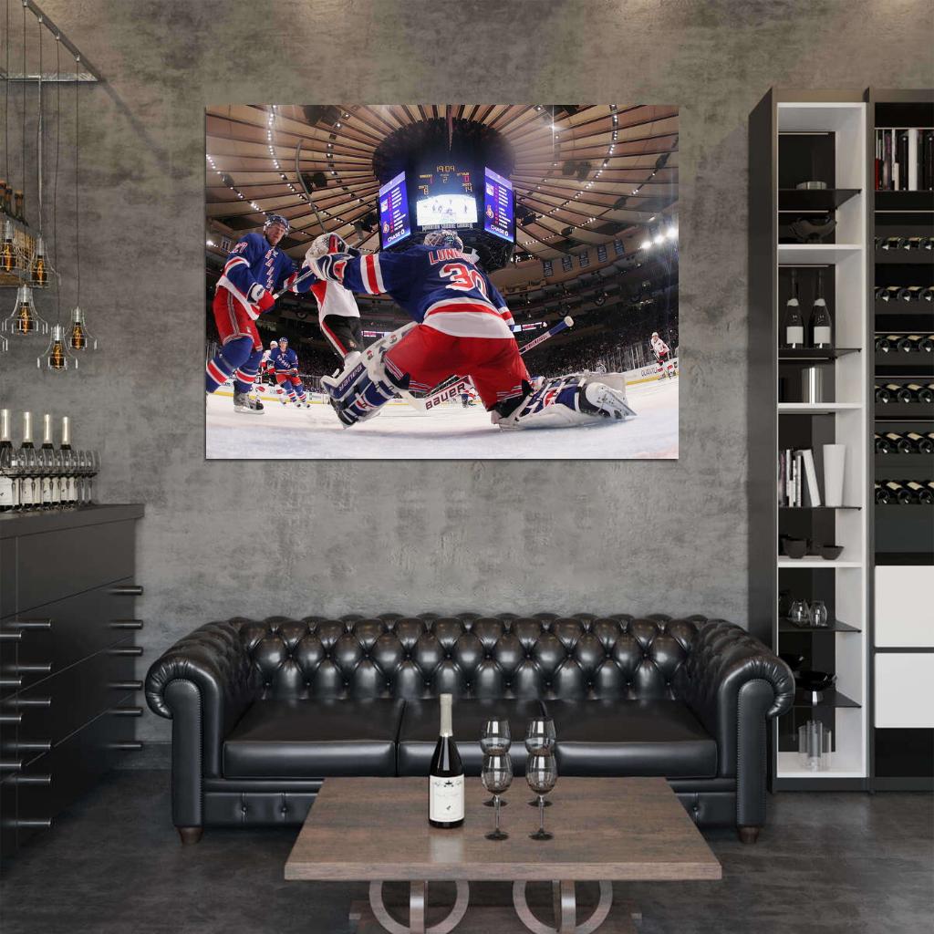 Henrik Lundqvist Goaltender Hockey Sport Wall Art Print Poster