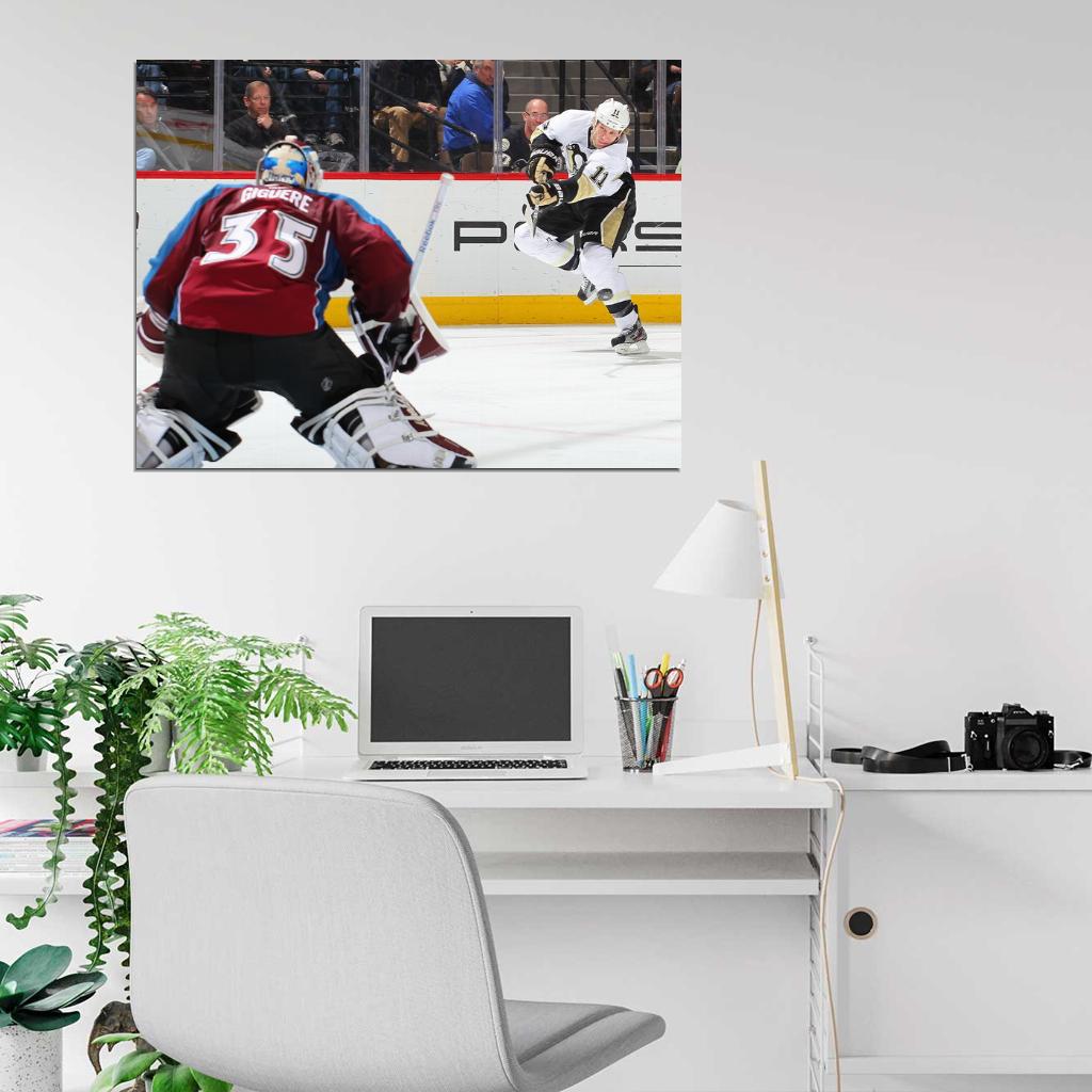 Jean Sebastien Giguere Goaltender Hockey Sport Wall Art Print Poster