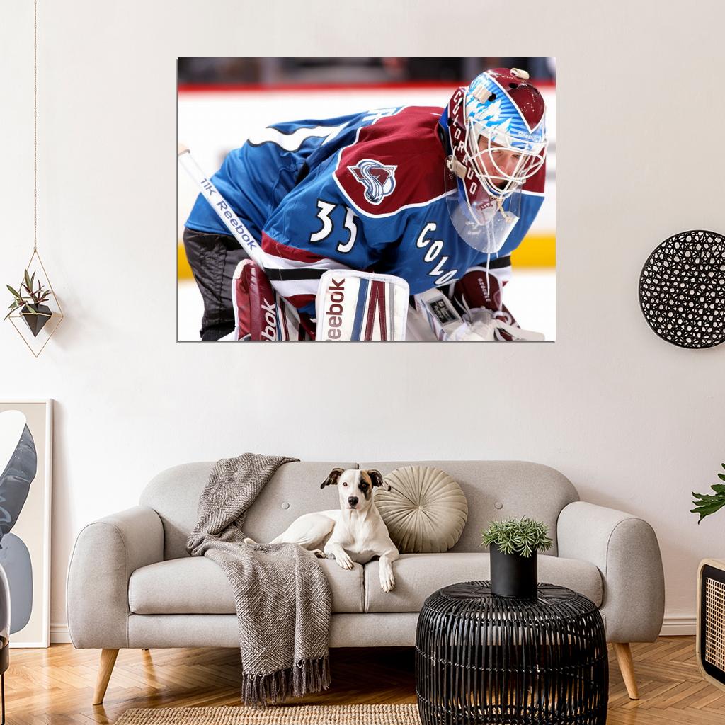 Jean Sebastien Giguere Goaltender Hockey Sport Wall Art Print Poster