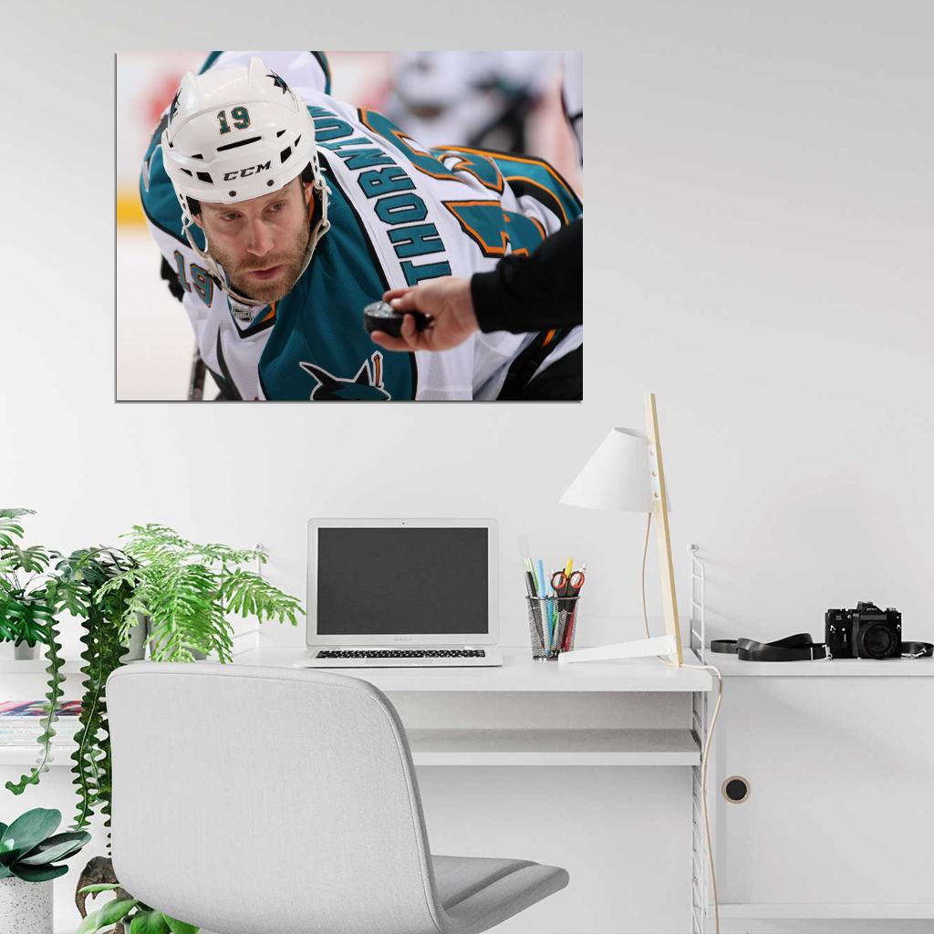 Joe Thornton Hockey Sport Wall Art Print Poster
