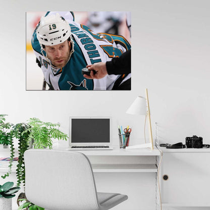 Joe Thornton Hockey Sport Wall Art Print Poster