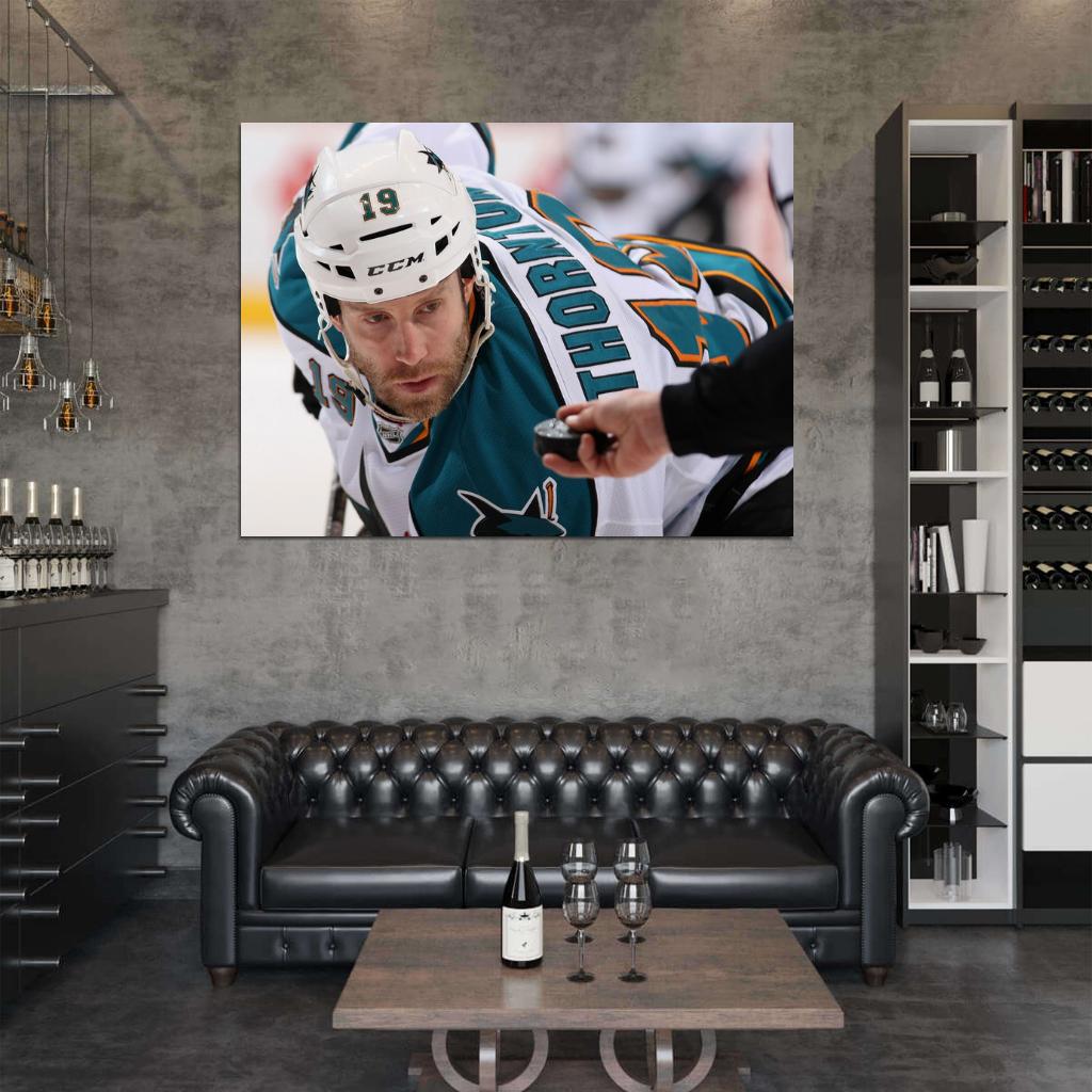Joe Thornton Hockey Sport Wall Art Print Poster