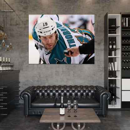 Joe Thornton Hockey Sport Wall Art Print Poster