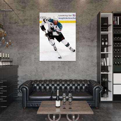 Joe Thornton Hockey Sport Wall Art Print Poster