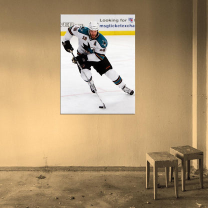 Joe Thornton Hockey Sport Wall Art Print Poster
