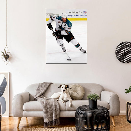 Joe Thornton Hockey Sport Wall Art Print Poster