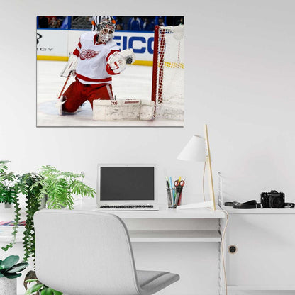 Jonas Gustavsson Goaltender Hockey Sport Wall Art Print Poster