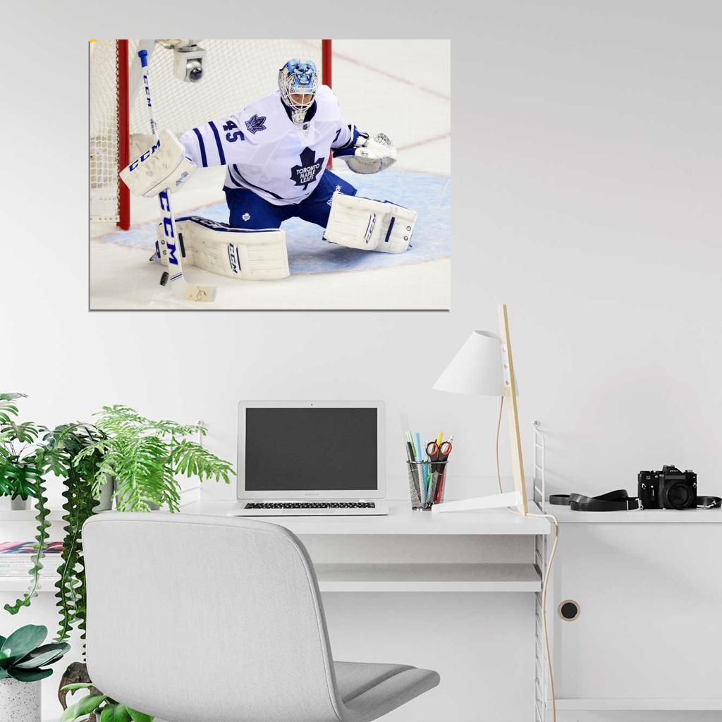 Jonathan Bernier Goaltender Hockey Sport Wall Art Print Poster