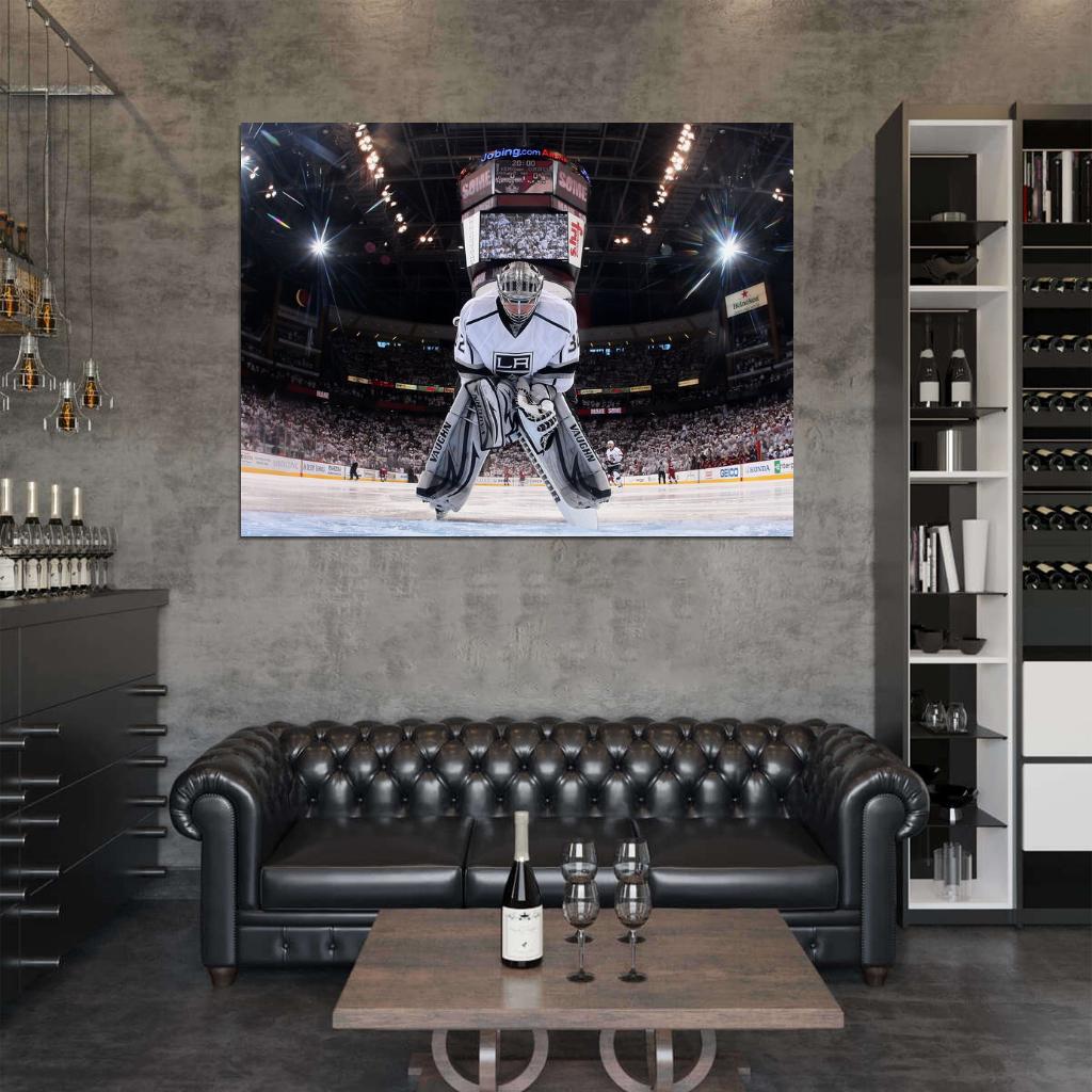 Jonathan Quick Goaltender Hockey Sport Wall Art Print Poster