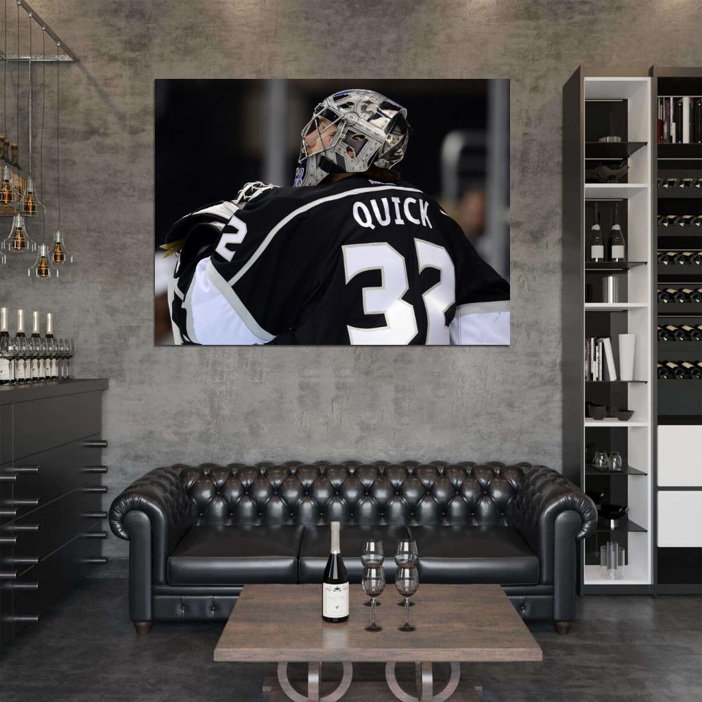 Jonathan Quick Goaltender Hockey Sport Wall Art Print Poster