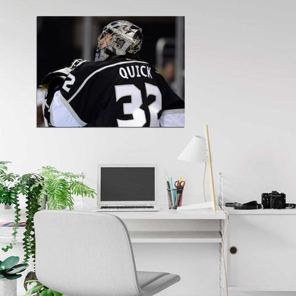 Jonathan Quick Goaltender Hockey Sport Wall Art Print Poster