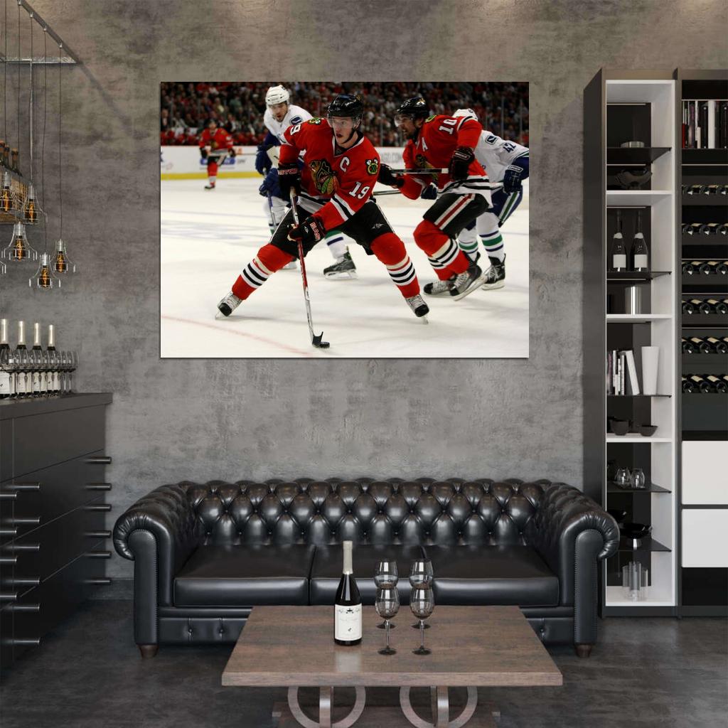 Jonathan Toews Hockey Sport Wall Art Print Poster