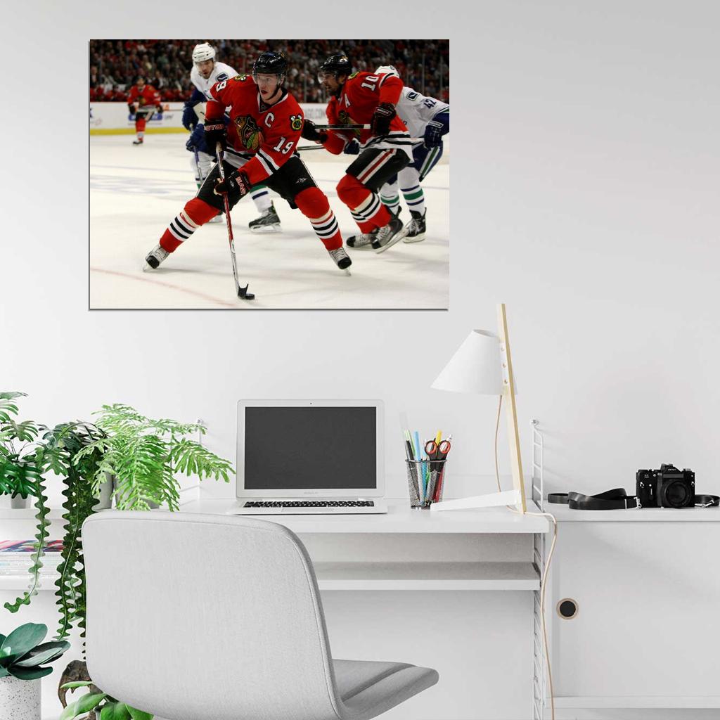Jonathan Toews Hockey Sport Wall Art Print Poster