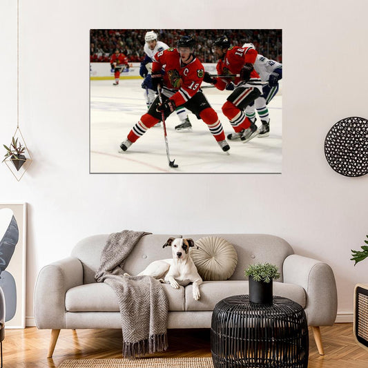 Jonathan Toews Hockey Sport Wall Art Print Poster