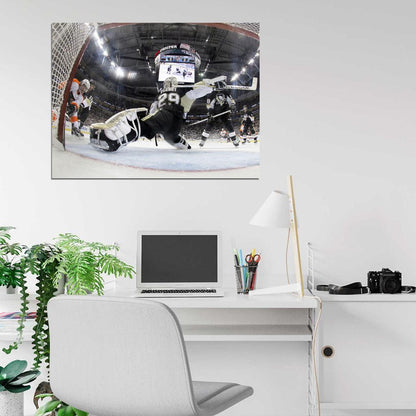 Marc Andre Goaltender Fleury Hockey Sport Wall Art Print Poster