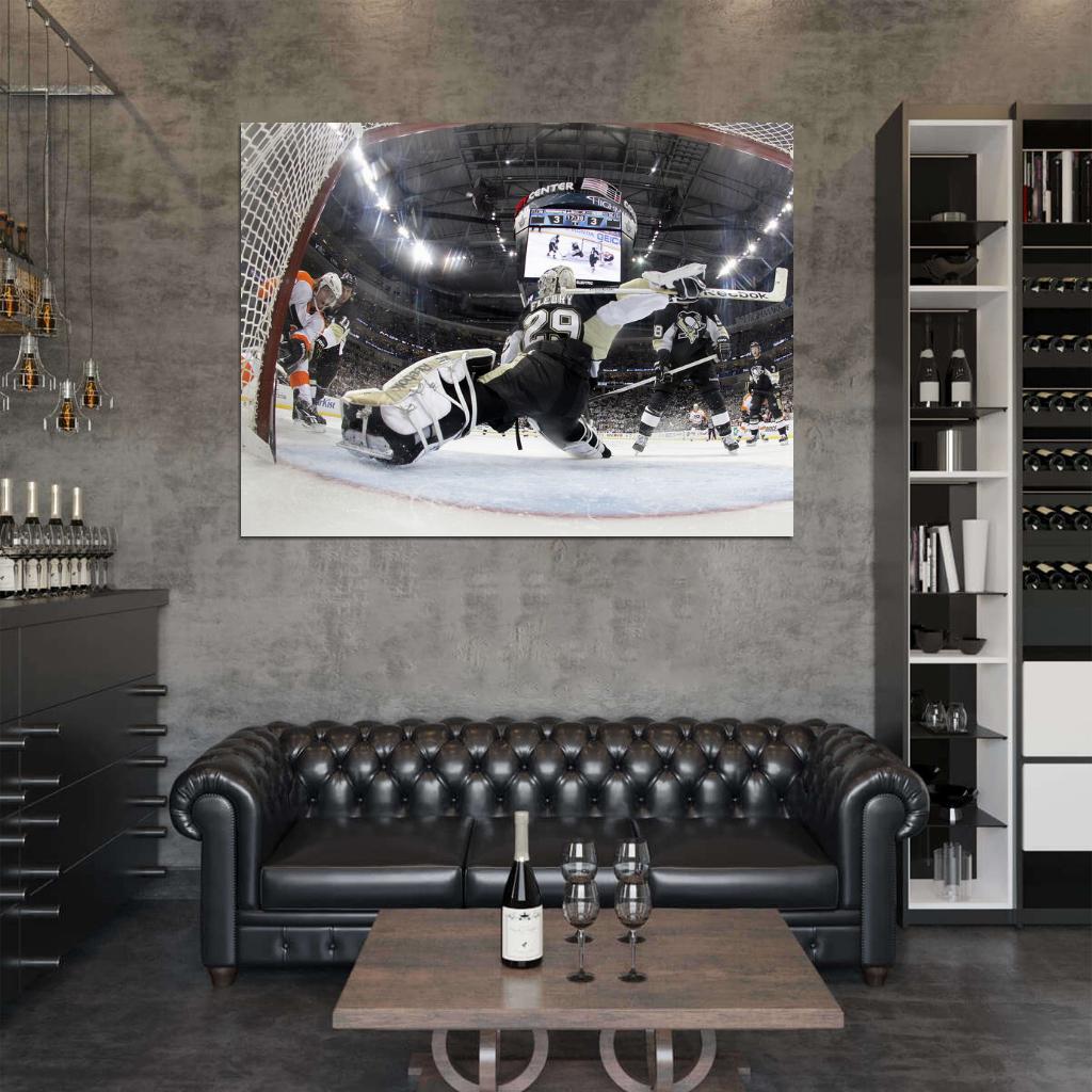 Marc Andre Goaltender Fleury Hockey Sport Wall Art Print Poster