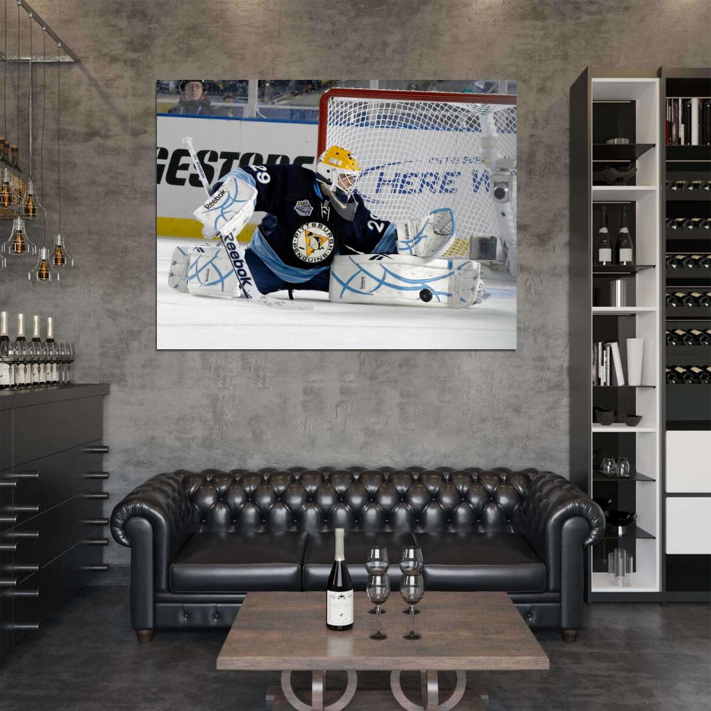 Marc Andre Goaltender Hockey Sport Wall Art Print Poster