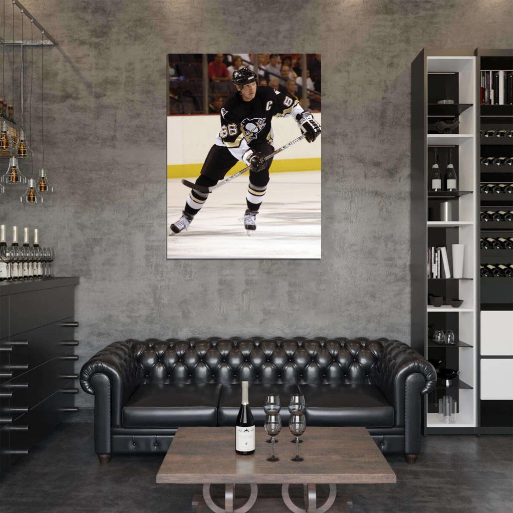 Mario Lemieux Hockey Sport Wall Art Print Poster