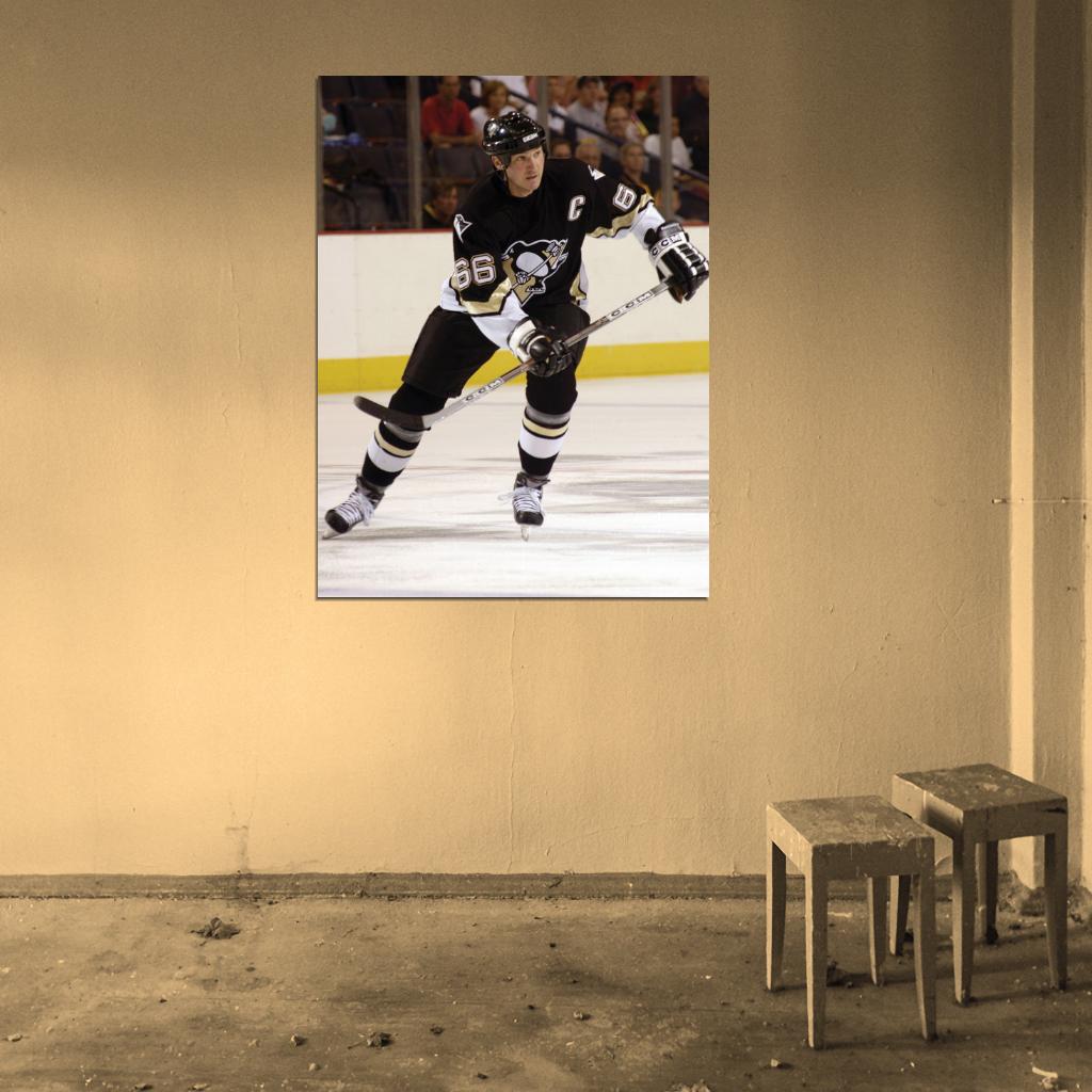 Mario Lemieux Hockey Sport Wall Art Print Poster