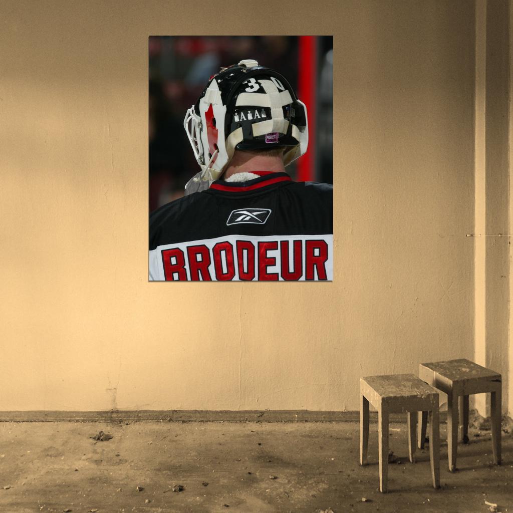 Martin Brodeur Goaltender Hockey Sport Wall Art Print Poster