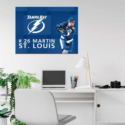 Martin St. Louis Art Hockey Sport Wall Art Print Poster