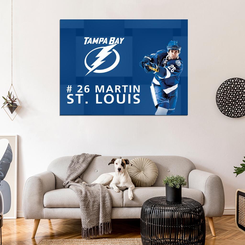Martin St. Louis Art Hockey Sport Wall Art Print Poster