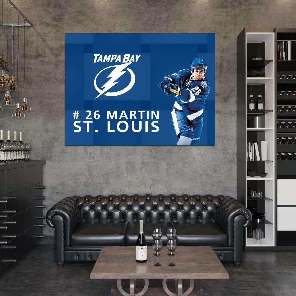 Martin St. Louis Art Hockey Sport Wall Art Print Poster