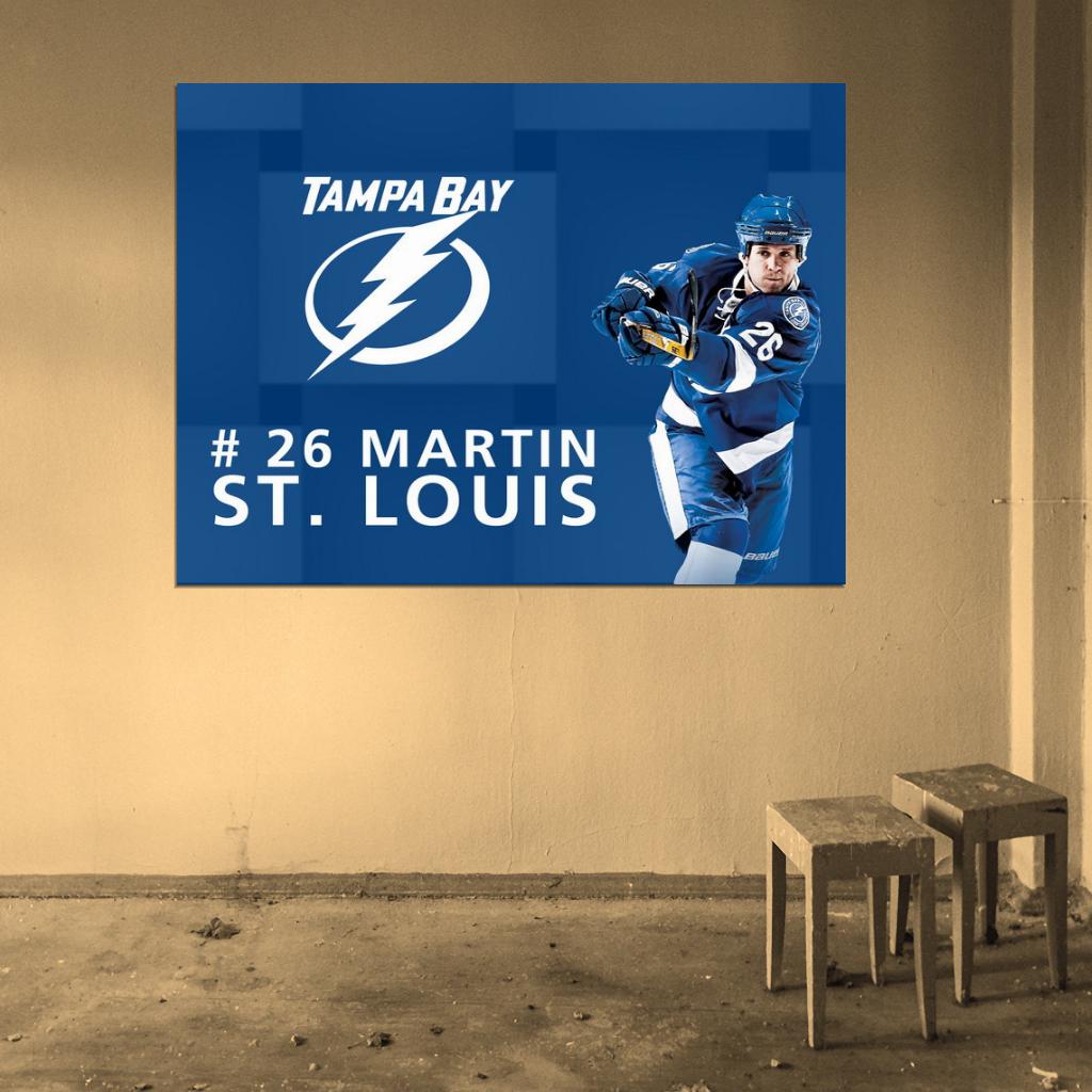 Martin St. Louis Art Hockey Sport Wall Art Print Poster