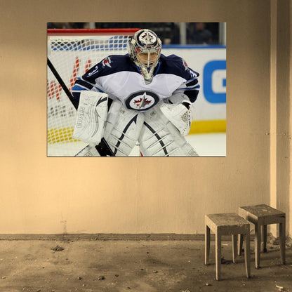 Ondrej Pavelec Goaltender Hockey Sport Wall Art Print Poster